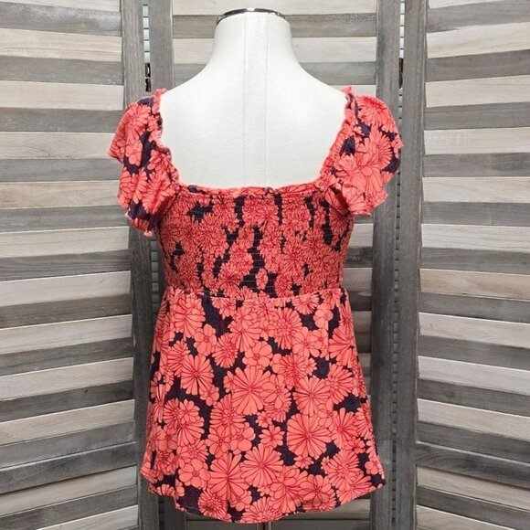 Ruffle Smocked Maternity Tank Top | Isabel Maternity | Small - Picture 6 of 11